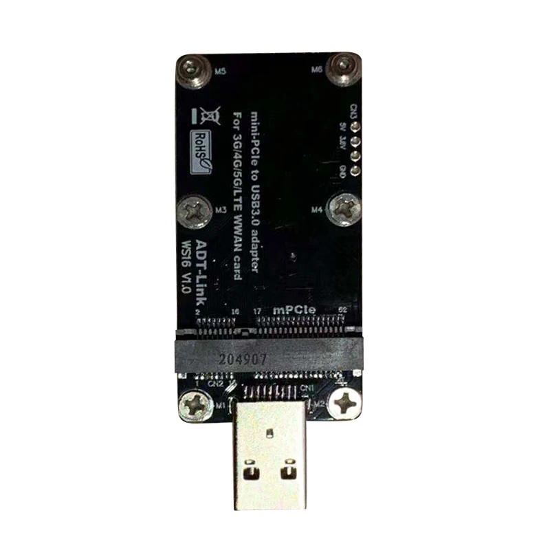 

Mini PCIE to USB 3.0 adapter board with SIM card slot development board USB3.0 for 3G 4G LTE 5G MINI PCIE Module WWAN card