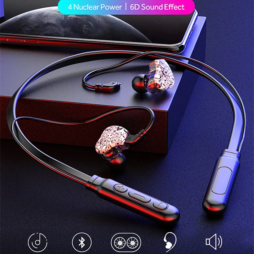 Новинка S3 беспроводные bluetooth наушники 5 0 двойное подвижное кольцо 6D звук сабвуфер