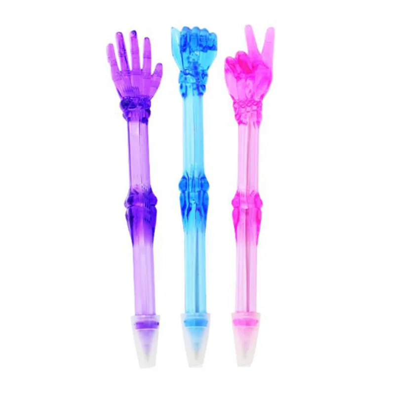 New Strange Realistic Finger Bone Shape Ballpoint Pen 0.5 Mm Children Creative Ballpoint Pen Stationery Gift School Supplies