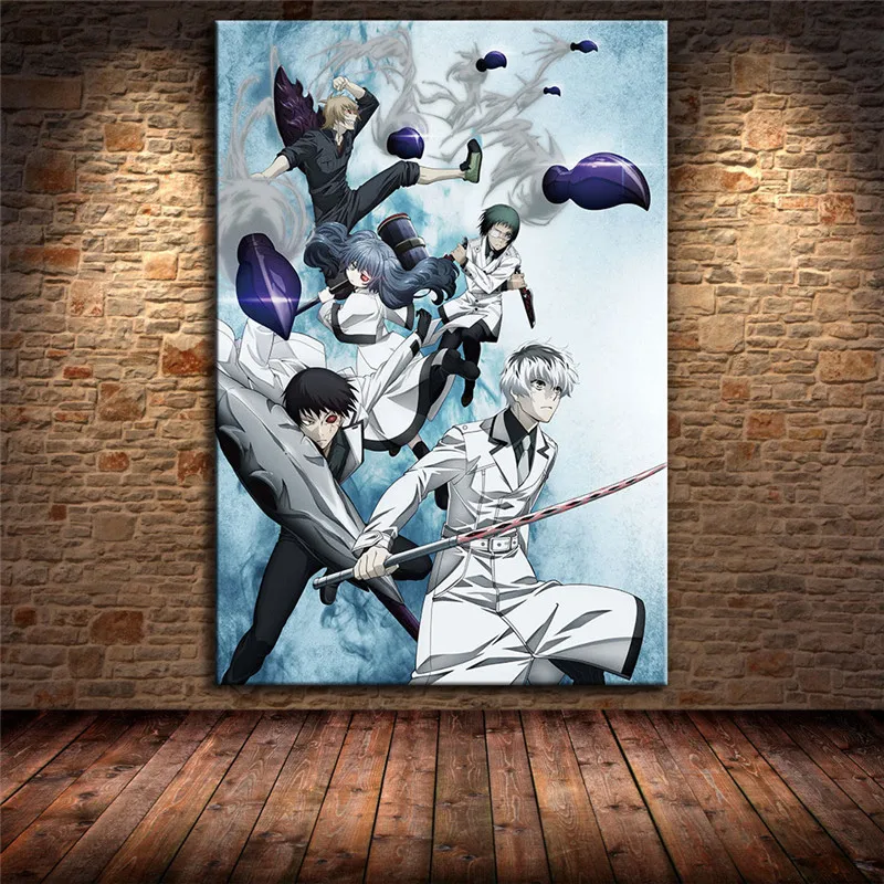 Украшение для семьи Японская популярная аниме Токийский Гуль живопись холст
