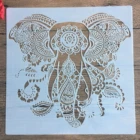 30*30 см размер ручные поделки животных форма в виде слона для трафареты для картин штамп фотоальбом Тисненая Бумага карты на дерево, ткань, настенный выключатель