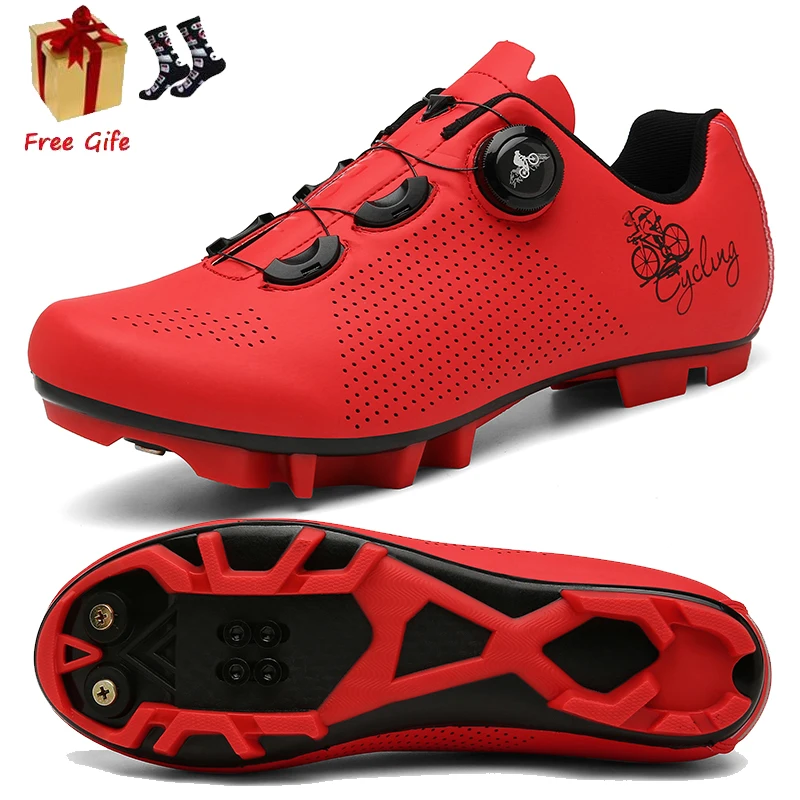 Cycling Sneaker Flat Shoe MTB  Professional Lightweight Locking Cleat Bicycle Shoes Breathable SPD Bike Shoes Sapatilha Ciclismo