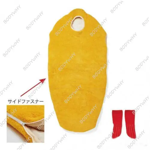 Жареная креветка костюм талисман косплей сумка для сна одеяло женский теплая