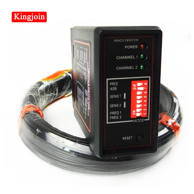 

KINGJOIN double Channel Loop Detector, Inductive Loop Safety Vehicle Detection Systems with 100m loop cable 0.75mm