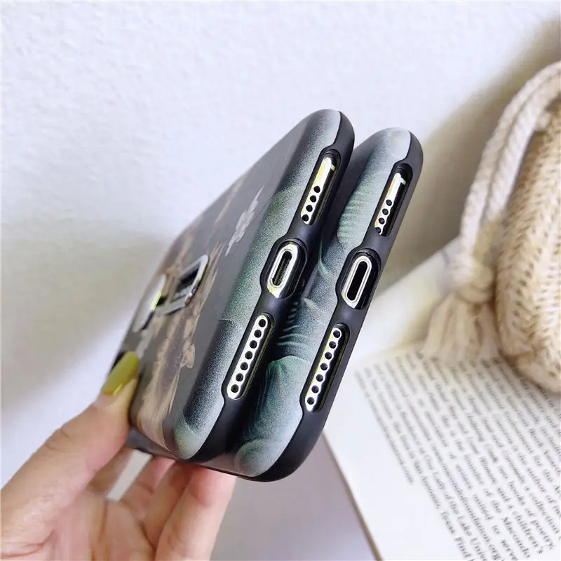 Чехол для iPhone 11 Pro Max XR XS 6 6S 7 8 Plus X Hide Loop Ring Holder с подставкой | Мобильные телефоны и
