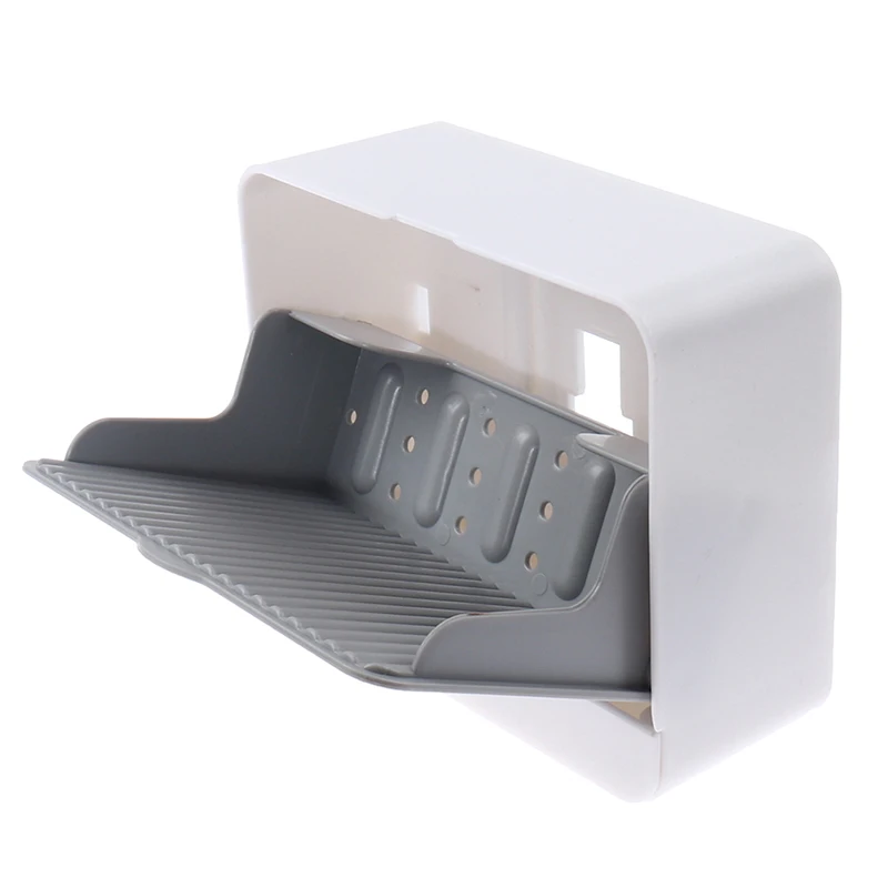 

Wall Mounted Soap Box Soap Draining Rack Bathroom Soap Holder