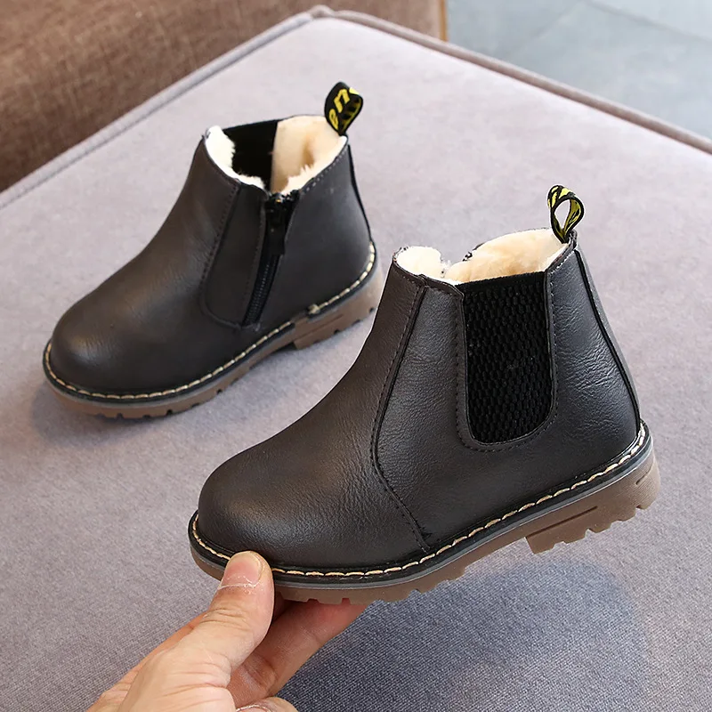 Лидер продаж зимние теплые ботинки детская обувь для девочек и мальчиков новые