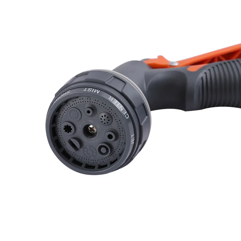 

8patterns Water Nozzle Head Hose Sprayer Garden Spray Auto Car Washing Home Water Guns High Pressure Home Garden Tool