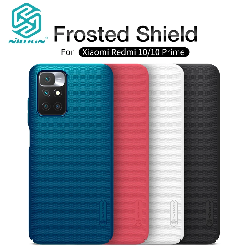 

For Xiaomi Redmi 10 Case Nillkin Frosted Shield Hard PC Protector Back Cover for Redmi 10 Prime Wear-resistant Anti-fingerprint
