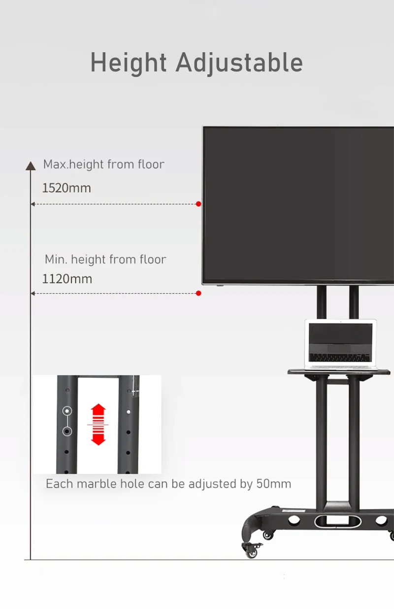 Подставка для мобильного телевизора NB 2021 плоская панель 32-70 дюймов ЖК-дисплей