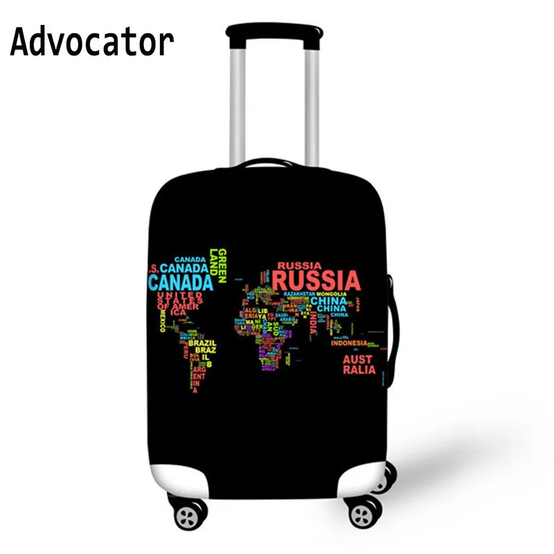 Защитный чехол для багажника с черной картой мира эластичный толстый Чехол