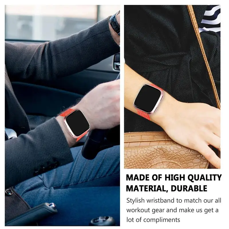 

1pc Watch Band Braided Nylon Watch Belt Strap Compatible for Fitbit Versa 2
