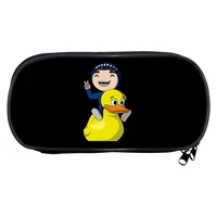 quackity pencil case student office stationery box boy pencil case girl makeup bag kids back to school gift storage bag pen box