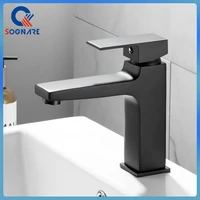modern basin faucet torneira para banheiro bathroom sink faucet single handle black faucet basin taps hot cold mixer tap crane