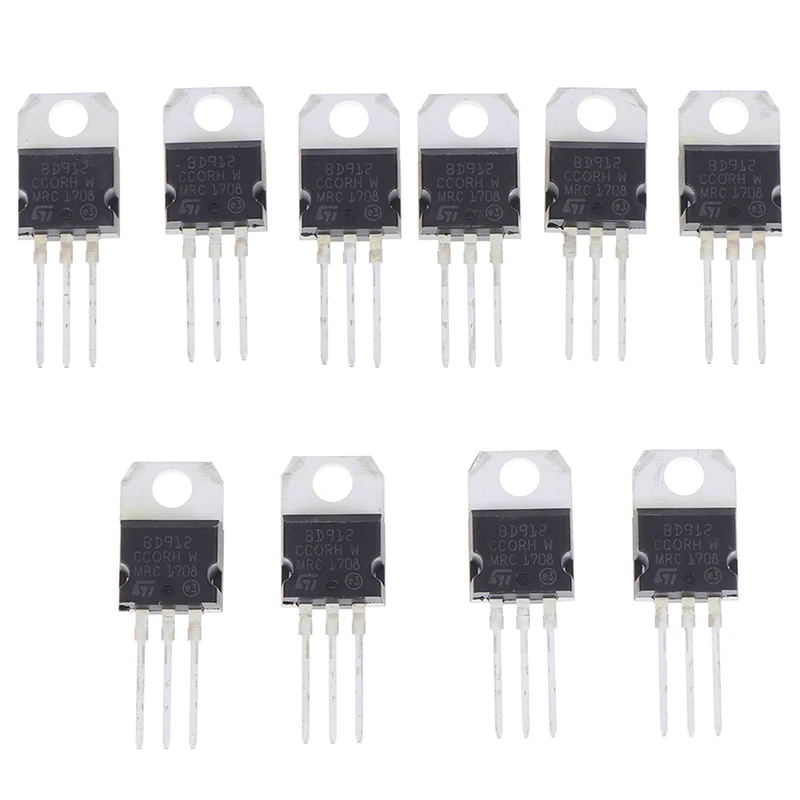 

10pcs BD912 100V 15A TO-220 Darlington Transistor International Standard