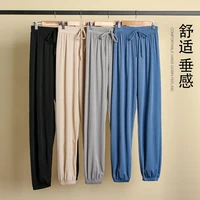 ice silk bloomers womens pants sports summer thin loose tappered casual pants female cropped harem pants trousers sweatpants