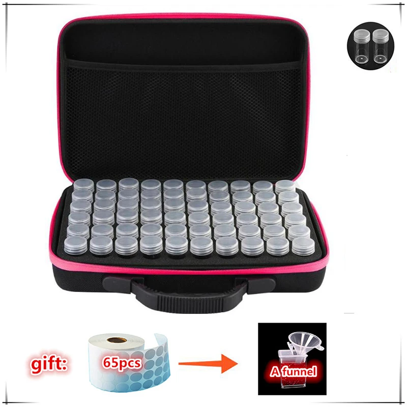 Новинка! 60 бутылки коробка для алмазной живописи инструментов хранения багажа