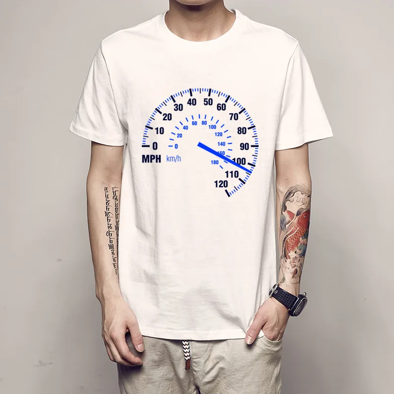 Футболка мужская летняя хлопковая модная тенниска в стиле хип хоп с измерителем