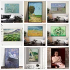 Картины, всемирно известные картины Ван Гога Моне Климта, художник, Картина на холсте, декоративная картина, декор для гостиной и спальни