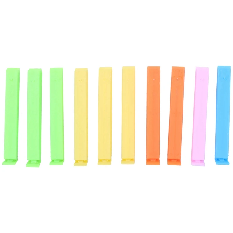 

10 Pieces/Batch Portable New Kitchen Storage Food Snacks Sealed Bag Sealed Bag Sealing Clip Plastic Tool