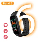 Группа 6 Смарт Браслет шаг подсчета крови Давление сердечного ритма дистанционного Управление фотографии спортивные Фитнес Браслет Смарт-часы reloj
