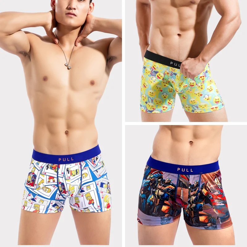 Мужские трусы брифы из сетчатой ткани темно синие джоки бикини сексуальное