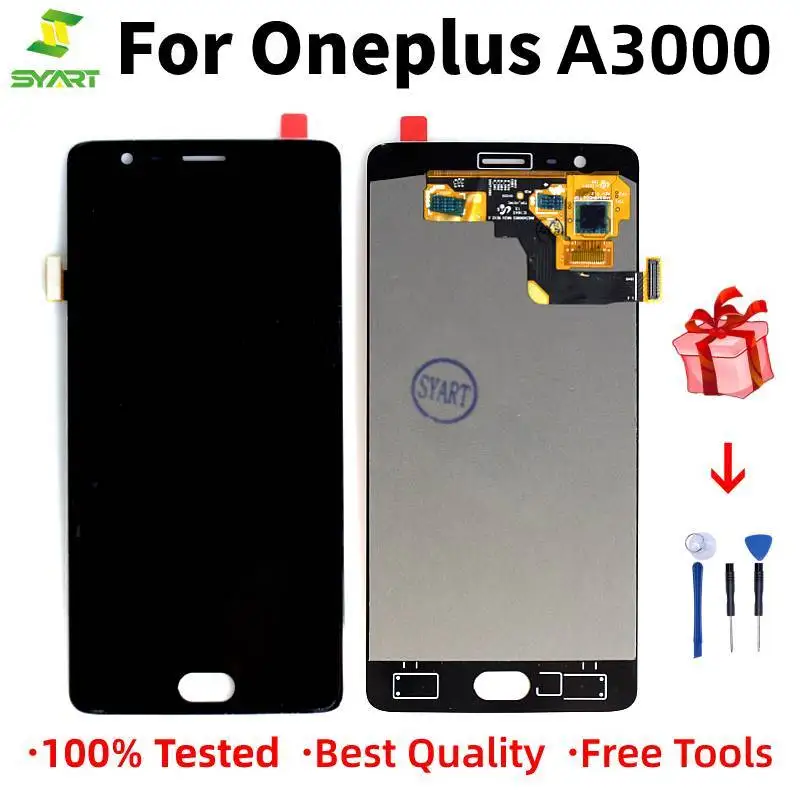 

Amoled For Oneplus 3 3T 1+ A3000 A3010 5.5" LCD Display Touch Screen Assembly For OnePlus 3 3T LCD Screen With Frame Free Tools