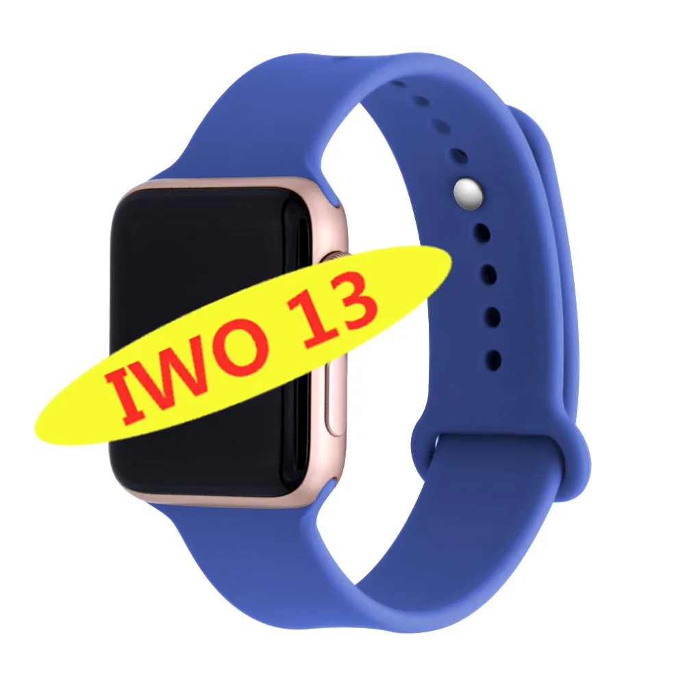 gold blue IWO 13 умные часы серии 5 1:1 44 мм Ip68 Водонепроницаемые для apple iPhone 11 MAX IOS Android smartwatch для женщин и мужчин PK IWO 10/11/12 - Цвет: gold blue