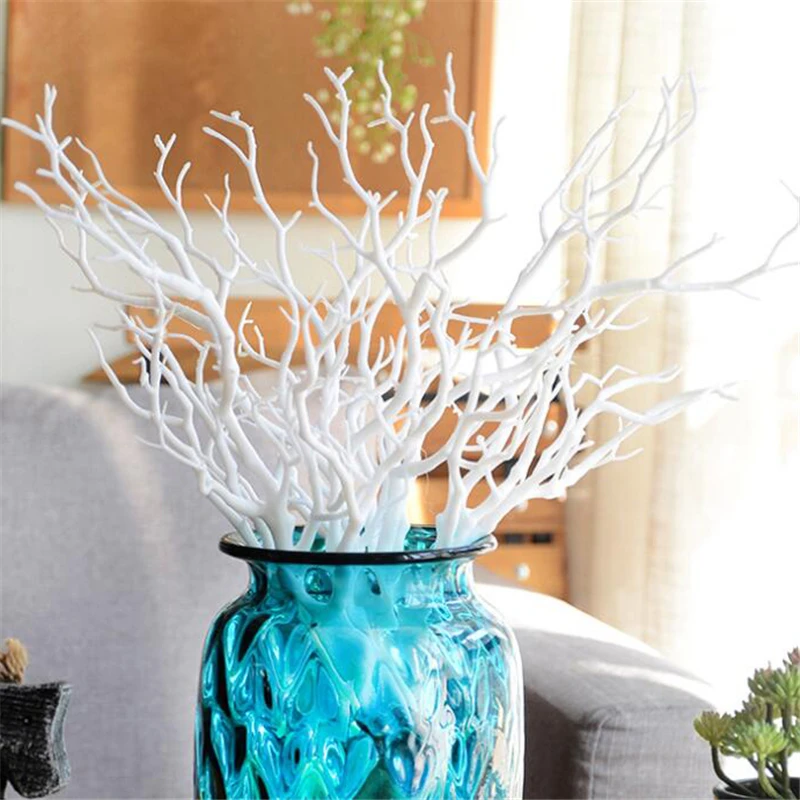 Искусственные ветки дерева белые пластмассовые сухие 12 шт.|artificial tree branch|dried