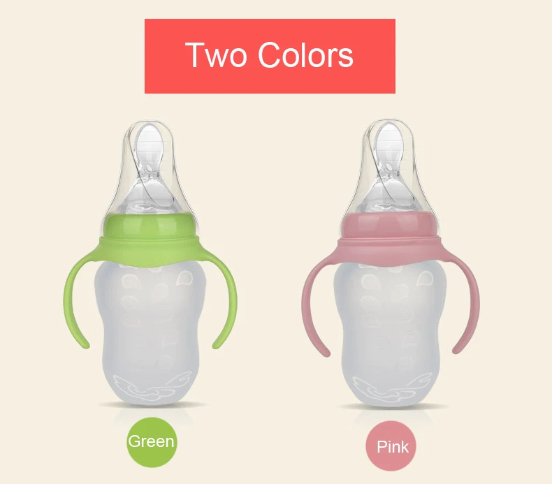 180 мл детские бутылочки и ложка для кормления силиконовые GYH|Бутылки| |