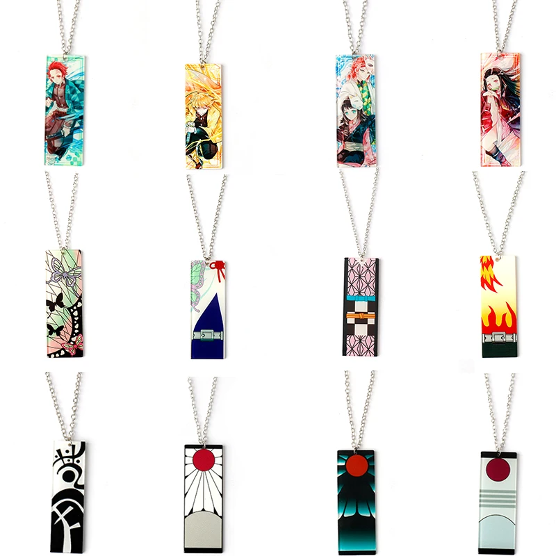 Акриловое ожерелье с подвеской в стиле аниме рассекающий демонов модный