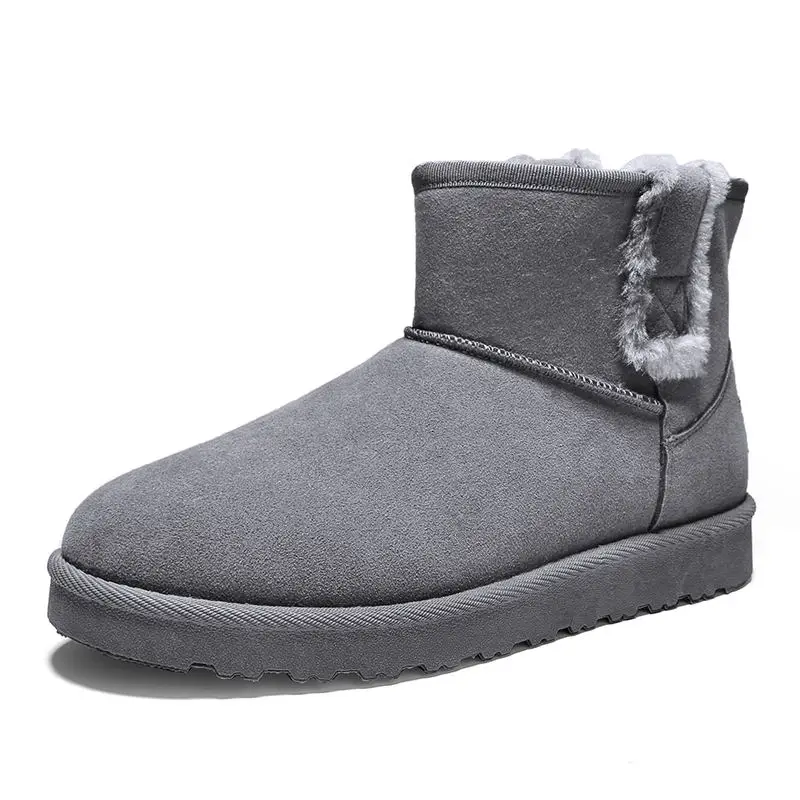 

Winter New Men Snow Boots Fashion Casual Sports Shoes Fur High-tube Men Boots Plus Cotton To Keep Warm Comfortable Plush Light