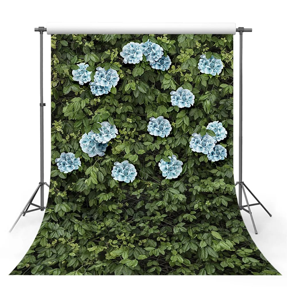 

Фон Avezano весенние зеленые листья синие цветы природный пейзаж фотографический фон фотостудия фотосессия Декор