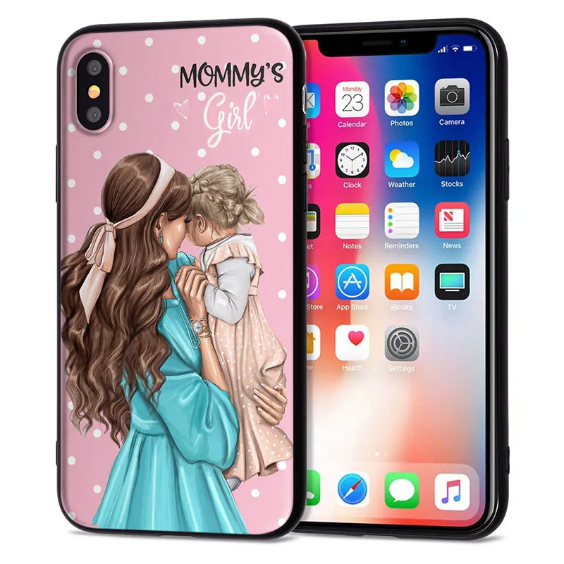 06 Чехол для iPhone 11 Pro, чехол для iPhone 5, 5S, 6, 6 S, 7, 8 Plus, X, XS, Max, Mom Love Baby, чехол для iPhone 7, мягкий чехол из ТПУ для iPhone XR, чехол - Цвет: 06