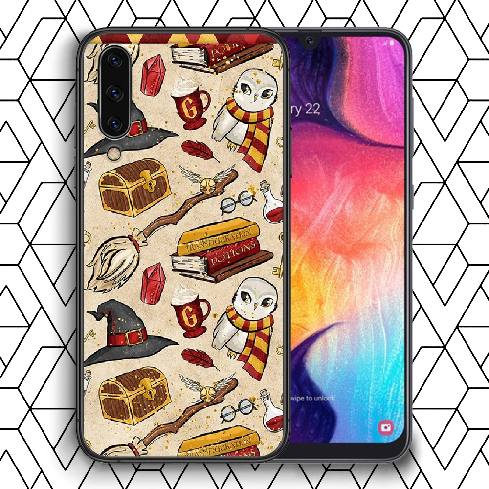 

Harries Potter Phone Case For Samsung Galaxy A 3 5 7 8 10 20 20E 21S 30 30S 40 50 51 70 71 black Bumper Painting Etui Pretty