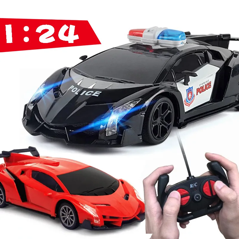 Children'S electric Remote Control Car Toy Drift Electric Police Car Racing model Charging Remote Control Toy Boy Gift