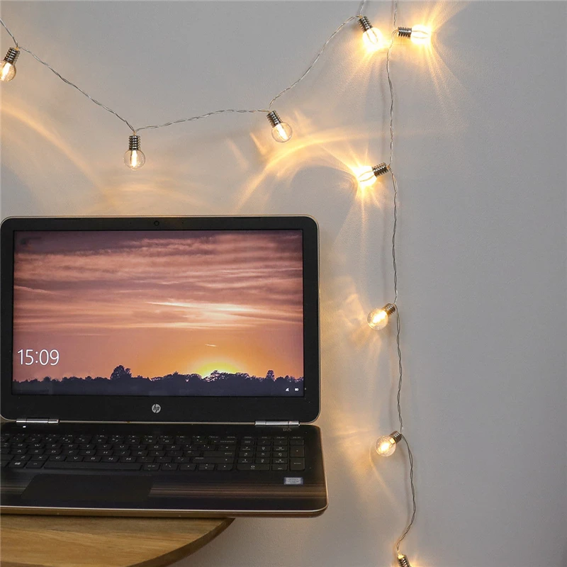 

LED Ball String Light 20 Leds Holiday Lights Globe Party Fairy Lamp Decoration Wedding Garden Novelty Outdoor String Lights