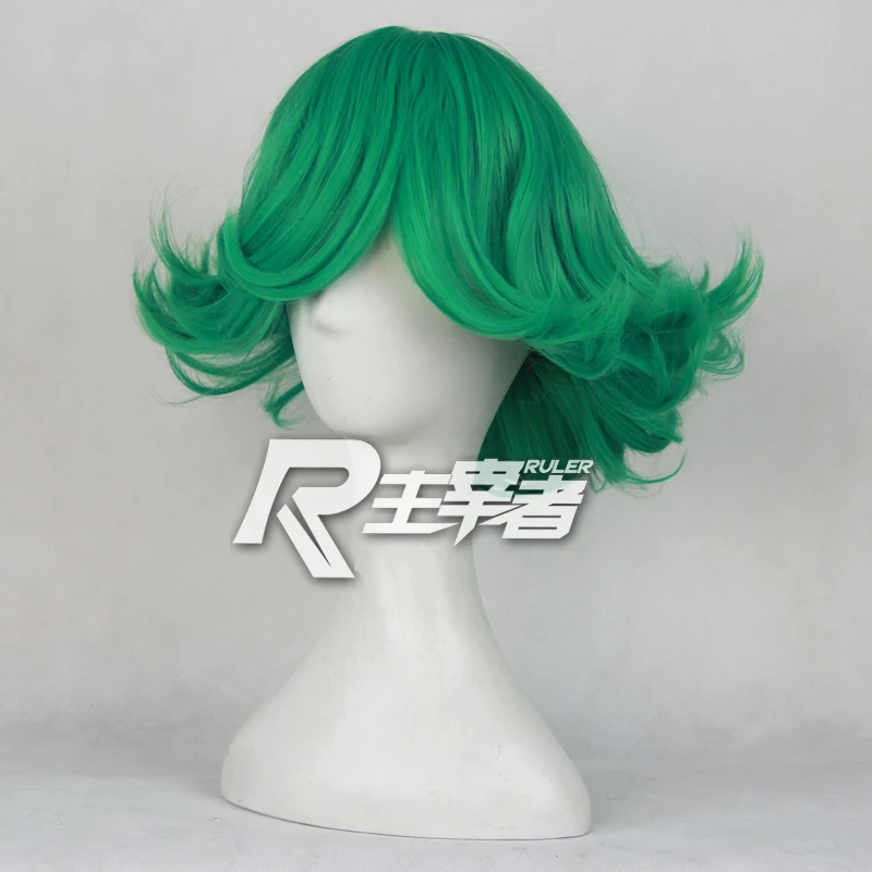 Парик для косплея Аниме One Punch Man Senritsu No Tatsumaki Короткие термостойкие волосы с
