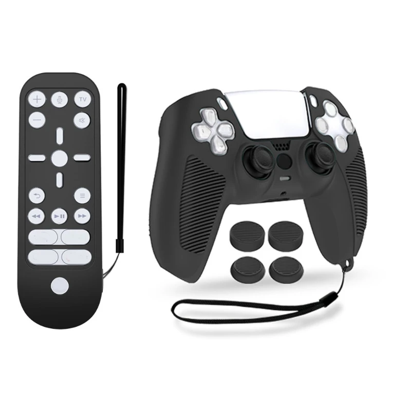 

Anti Slip Skin Case Cover For PS5 Controlled Gamepad Protective Cover Joystick Cover Cap Y9RF