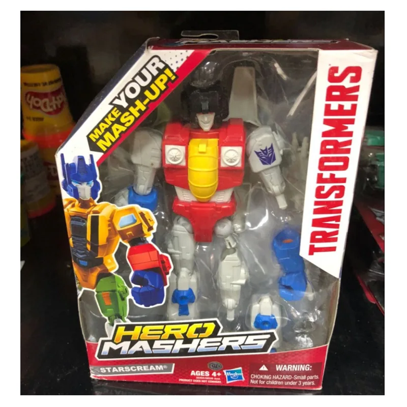 Hasbro Transformers Make Your Mask Up Action Figures Autobot Hero Mashers коллекция моделей пружинный Шмель Робот