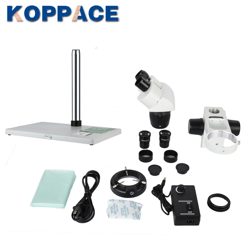 KOPPACE 20-40X большая платформа бинокулярный стерео микроскоп WF10X/20 окуляр с