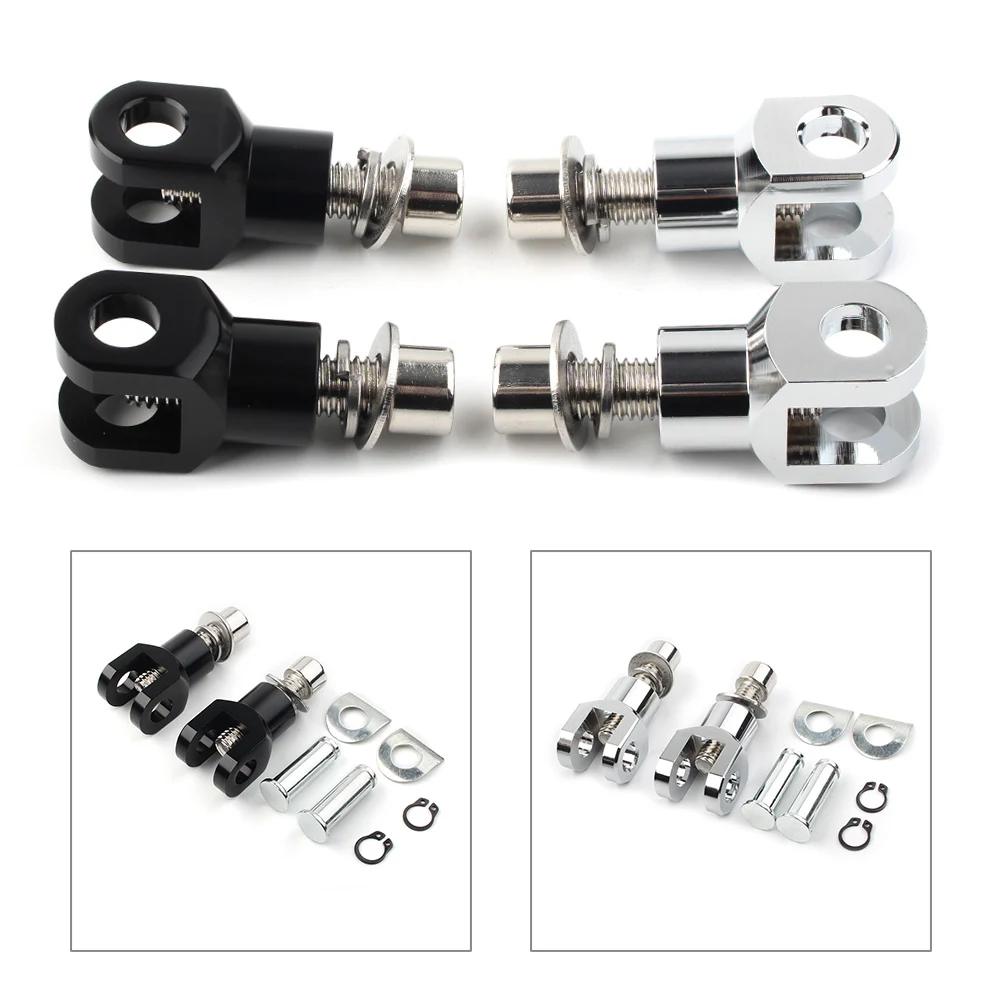 

Motorbike Rear Passenger Foot Pegs Pedal Bracket Kits for Harley Davidson Softail 2000-2020 Black/Chrome Aluminum Alloy