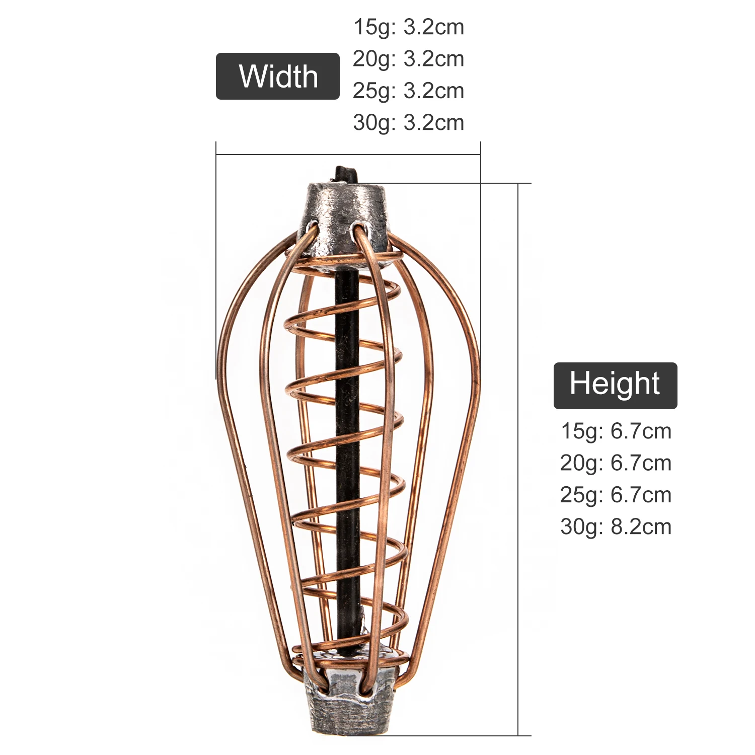 Crankbaits Spring Fishing Feeder Silicone Bait Thrower Lure Cage Inline Tackle Tool for Carp | Спорт и развлечения