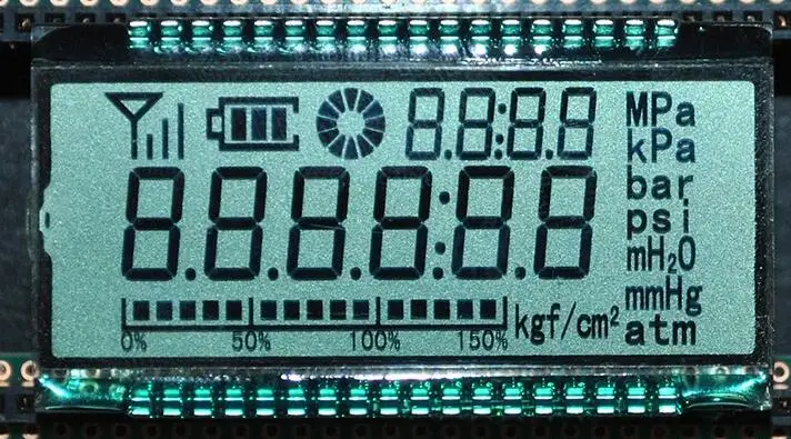 36PIN HTN положительный 6-знака после запятой сегмент ЖК-дисплей Панель белый/желтый и зеленый цвета/синий Подсветка Давление датчик ЖК-дисплей Дисплей - Цвет: No Backlight