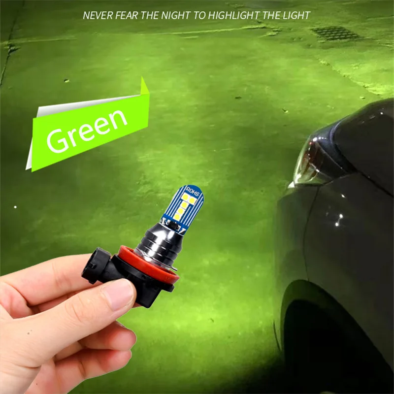 

2PCS 12V Car LED Headlight H4 H5 H7 H11 H16 9005/9006 Bulbs Kit Super Bright Amber Green White Auto Fog Light Motorcycle Lamp