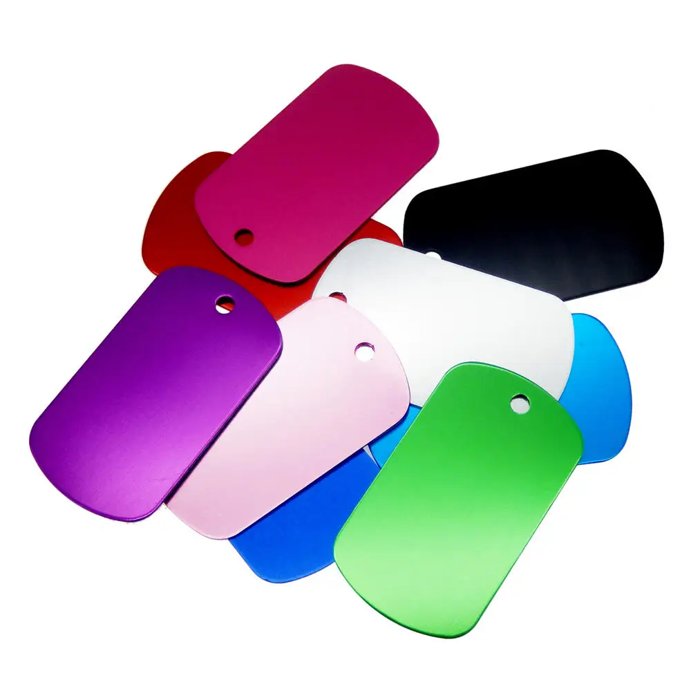 10 шт. алюминиевые идентификационные бирки для собак 50 х29 мм|Шармы| |