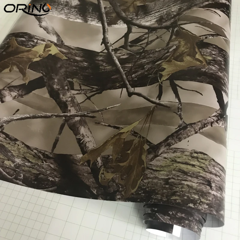 Realtree камуфляжная виниловая пленка, самоклеющаяся автомобильная пленка, настоящее дерево, автомобильная наклейка, наклейка для мотоцикла, скутера, пленка из фольги, воздушный пузырь