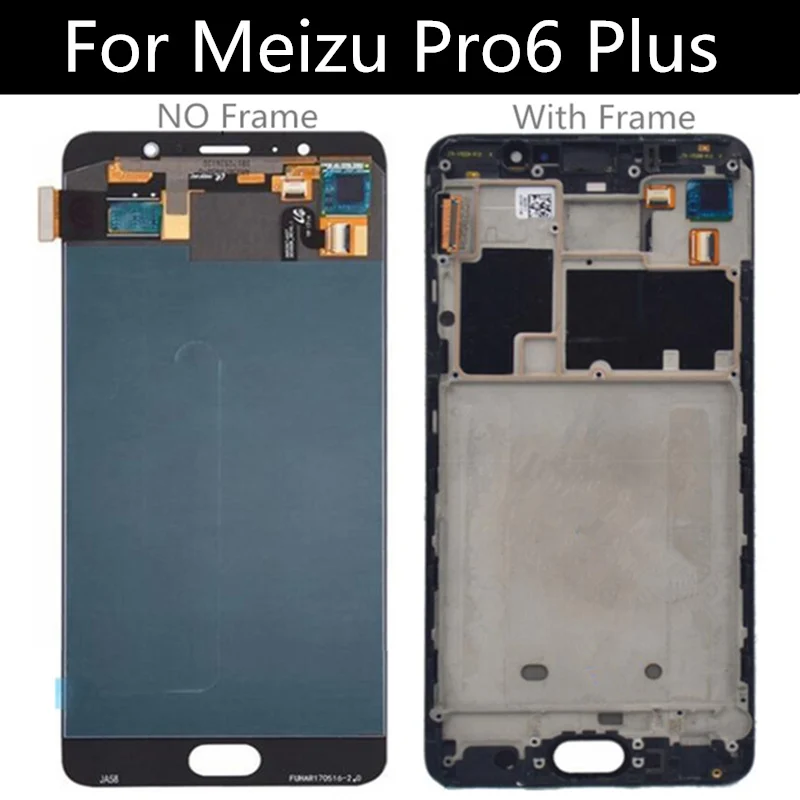 Для Meizu Pro6 PLUS ЖК дисплей + сенсорный экран с рамкой для PRO 6 аксессуары