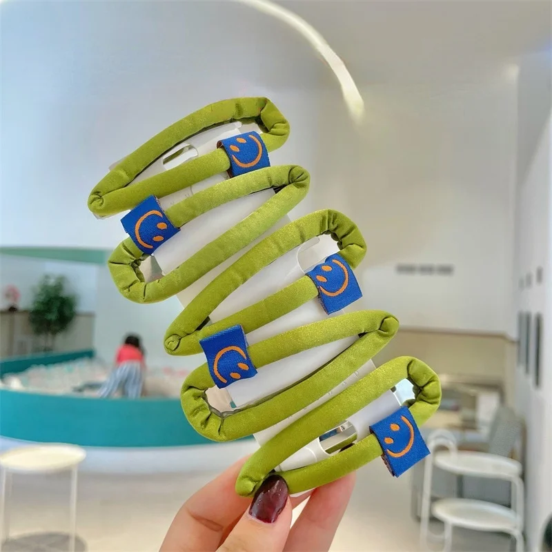 

2022 New Korea Simple Candy Color Hair Pins Matte Fabric Embroidery BB Hair Clips for Woman Girl Fashion Hair Accessories