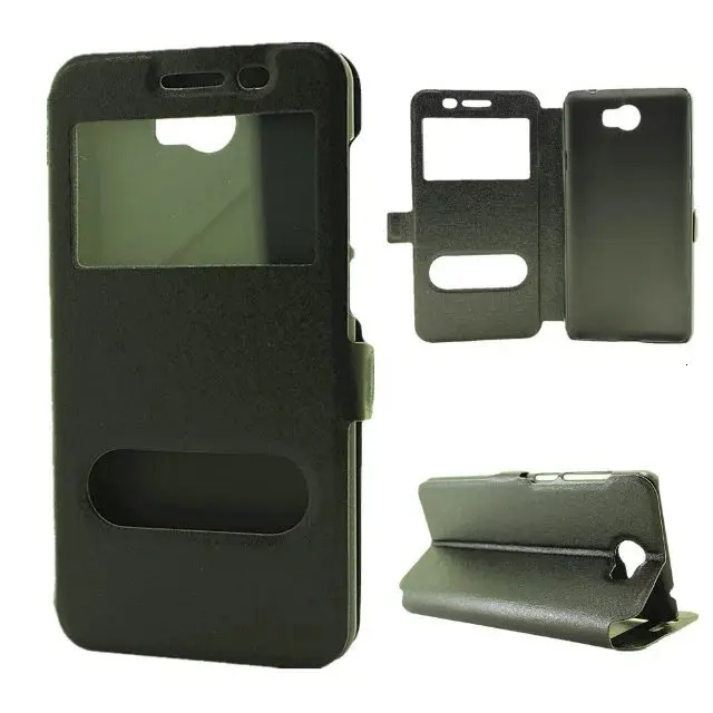 Russian Only Case For Huawei Honor 5A 5.0 inch Quick Answer View Window Flip Stand Cover LYO-L21 Phone Cases | Мобильные телефоны и